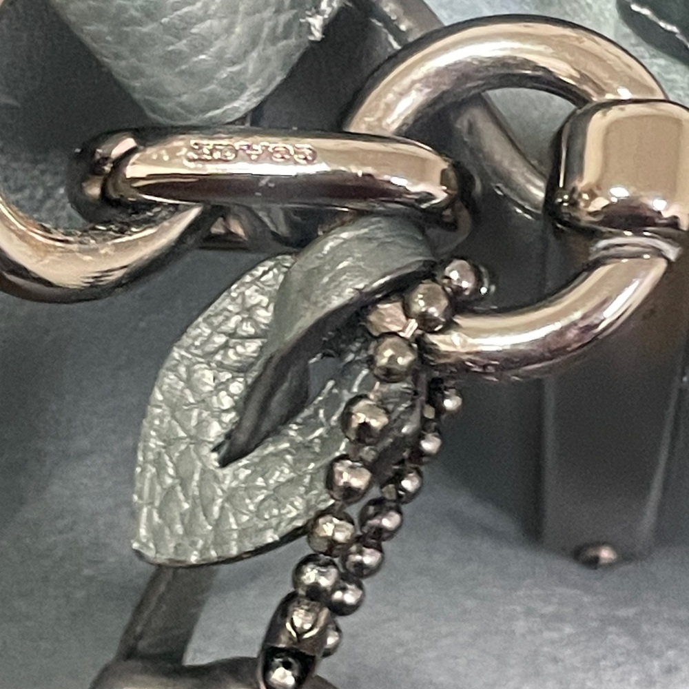 Coach Dark Teal Leather Satchel - Picture 4 of 16